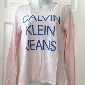 Calvin Klein Pink Long Sleeve Tee